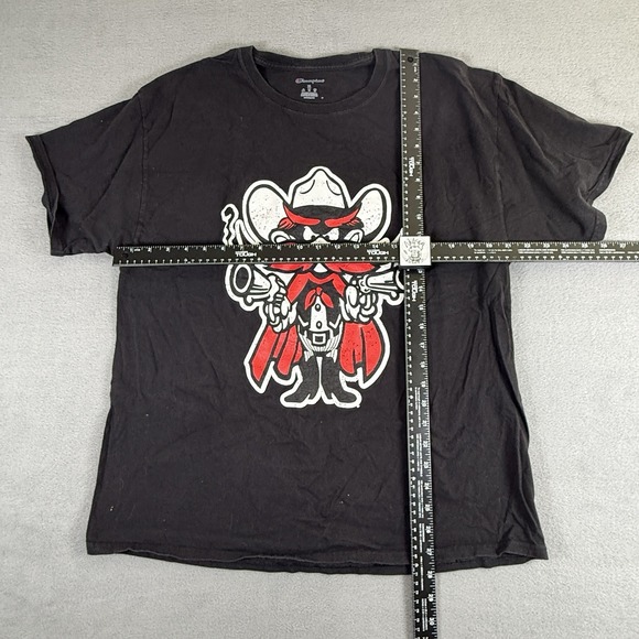 Champion Texas Tech Red Raider Men's Fan T-shirt Black Sz XL - Picture 2 of 5